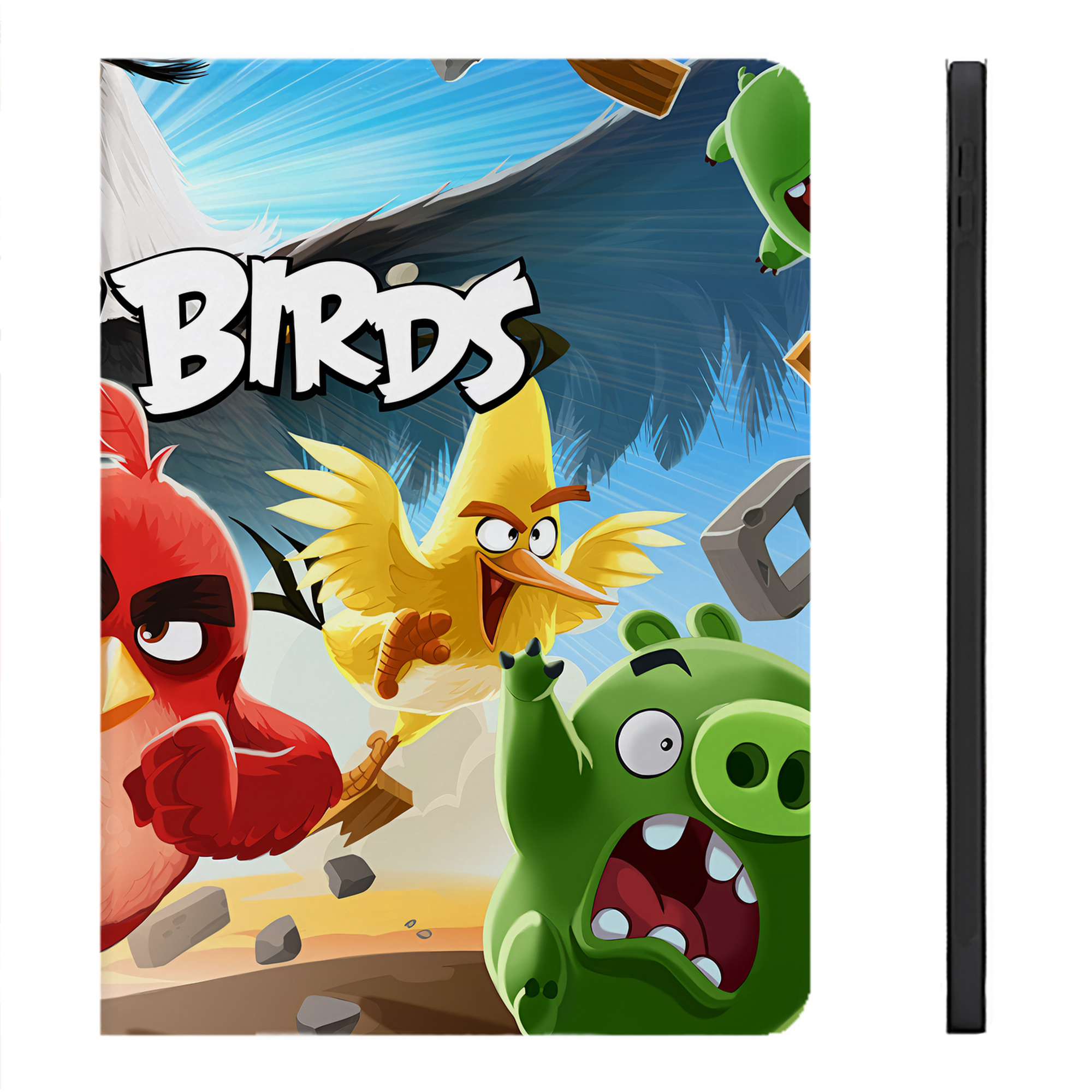 （画像用） Angry Birds アングリーバード IPadケース ペンホルダー付き ブックスタイルデザイン